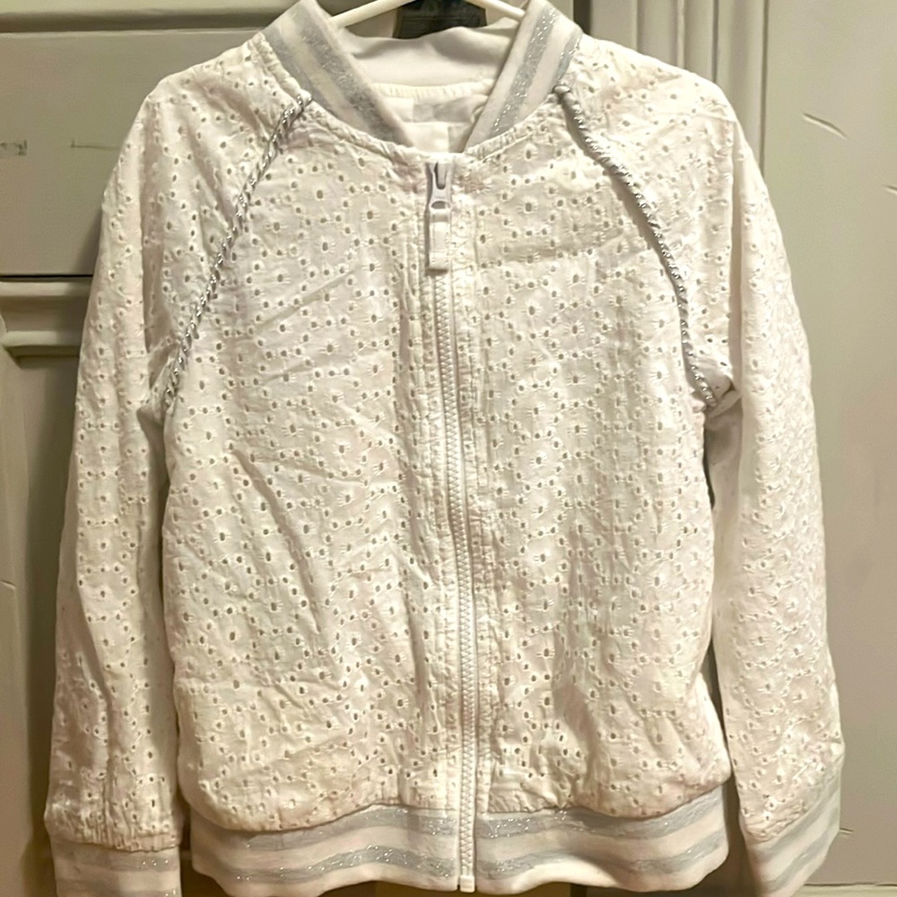 Eyelet Bomber Jacket